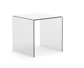STATUS Tisch aus Methacrylat transparent  ·  500 x 500 x 500 mm